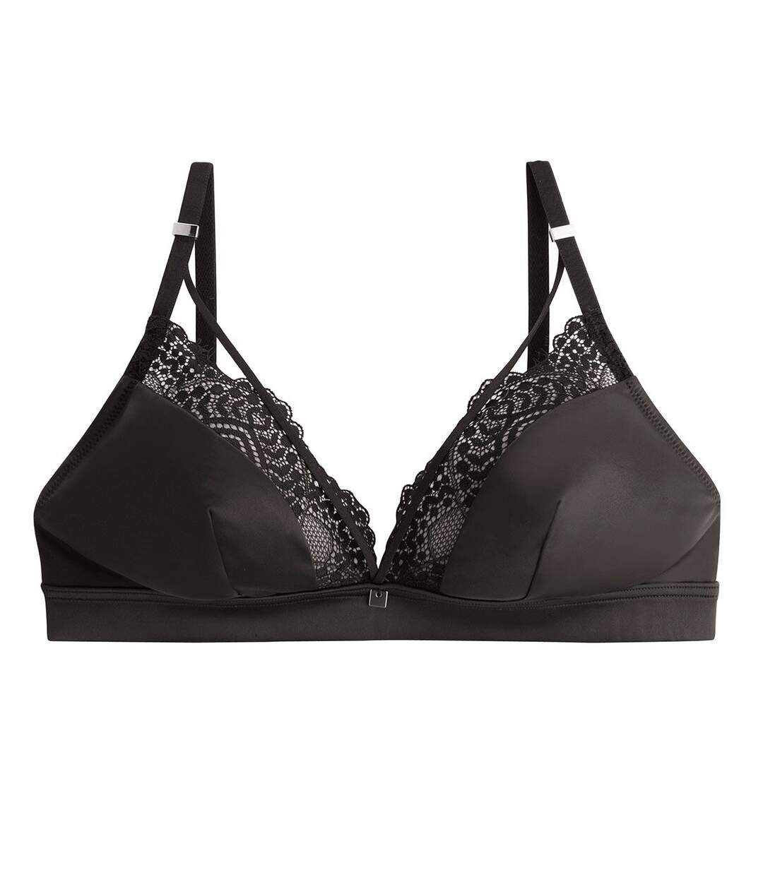 Soutien-gorge triangle sans armatures noir Effrontée