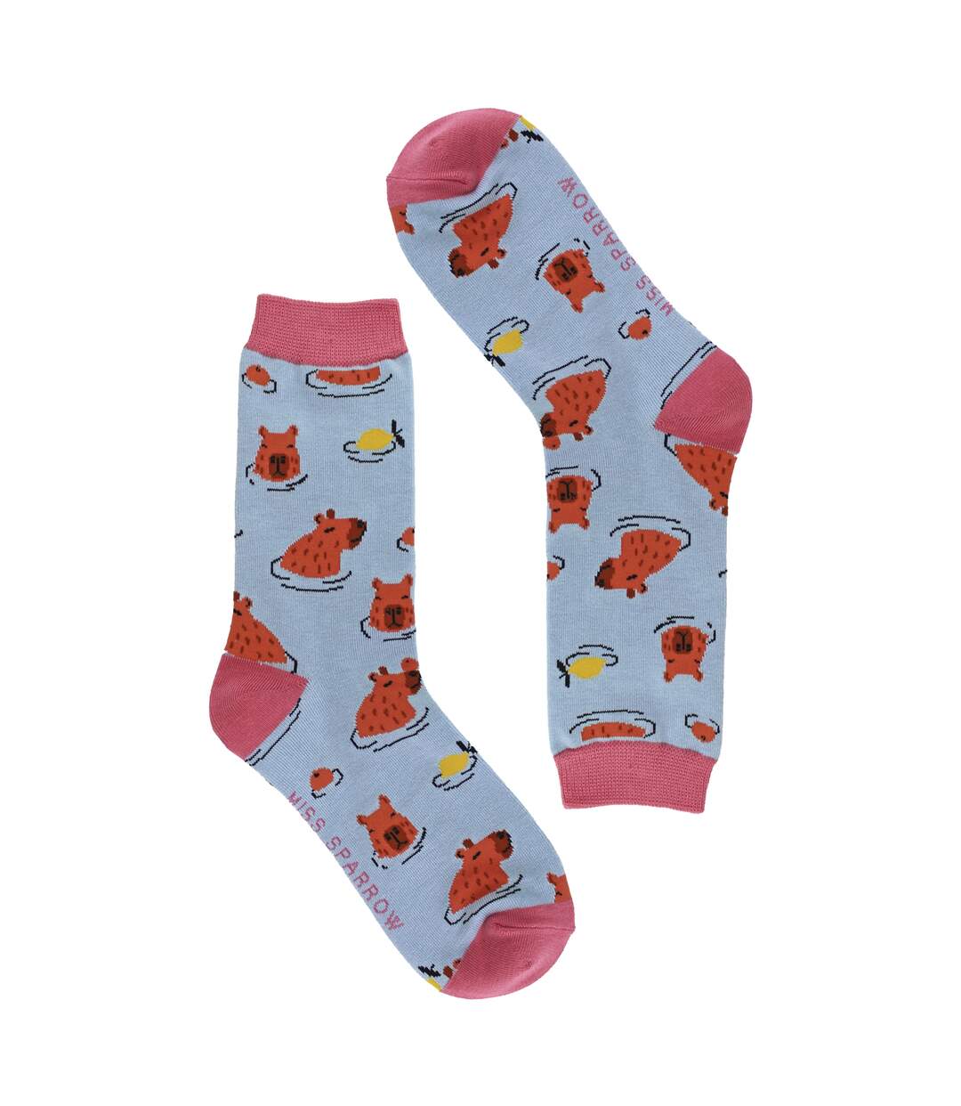 Ladies Capybara Novelty Patterned Bamboo Socks-3