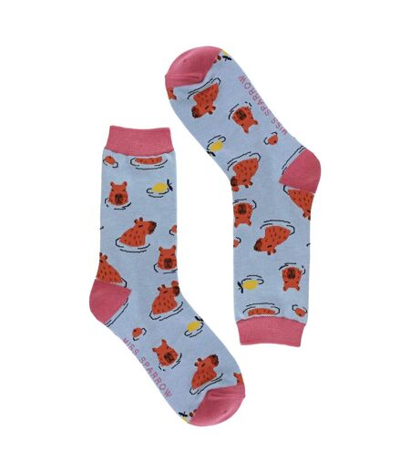 Ladies Capybara Novelty Patterned Bamboo Socks