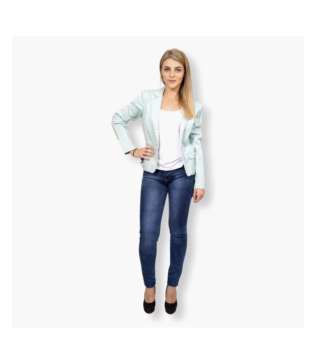 Veste femme manches longues casual - coupe ajustée