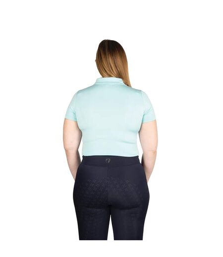 Womens/ladies elevate essential polo shirt ice blue Hy