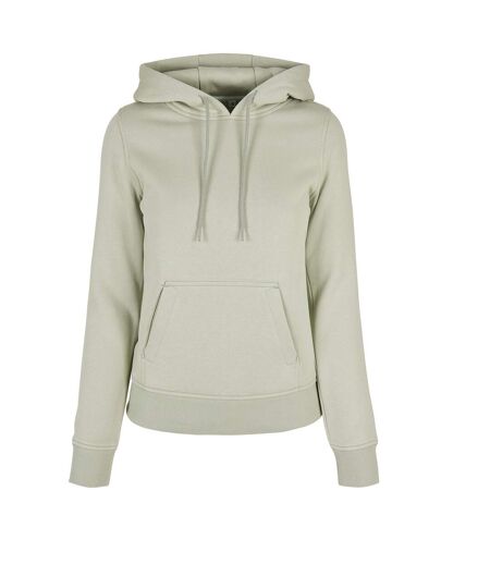 Build Your Brand Womens Heavy Hoody/Sweatshirt (Soft Salvia)