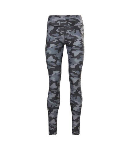 Legging Motif/style Camouflage Femme Noir Reebok