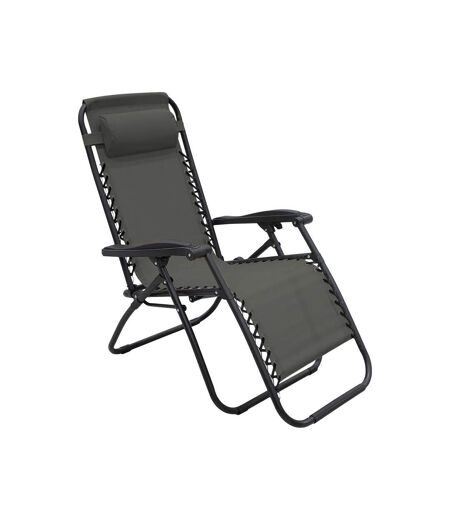 SupaGarden Zero Gravity Folding Garden Chair (Gray/Black) (One Size) - UTST7271