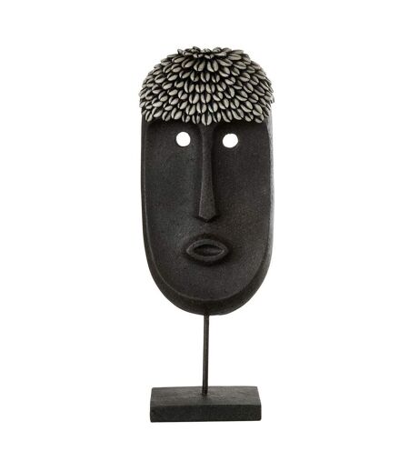 Statue Déco Masque Ethnique 51cm Noir