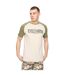 T-shirt Camtort Homme Olive Beige Gris Crosshatch-2