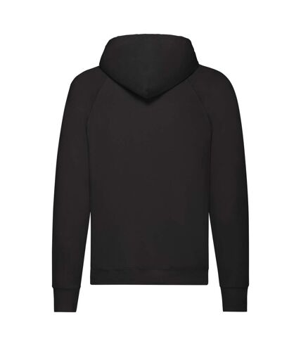 Fruit of the Loom Unisex Adult Lightweight Hooded Sweatshirt (Black)