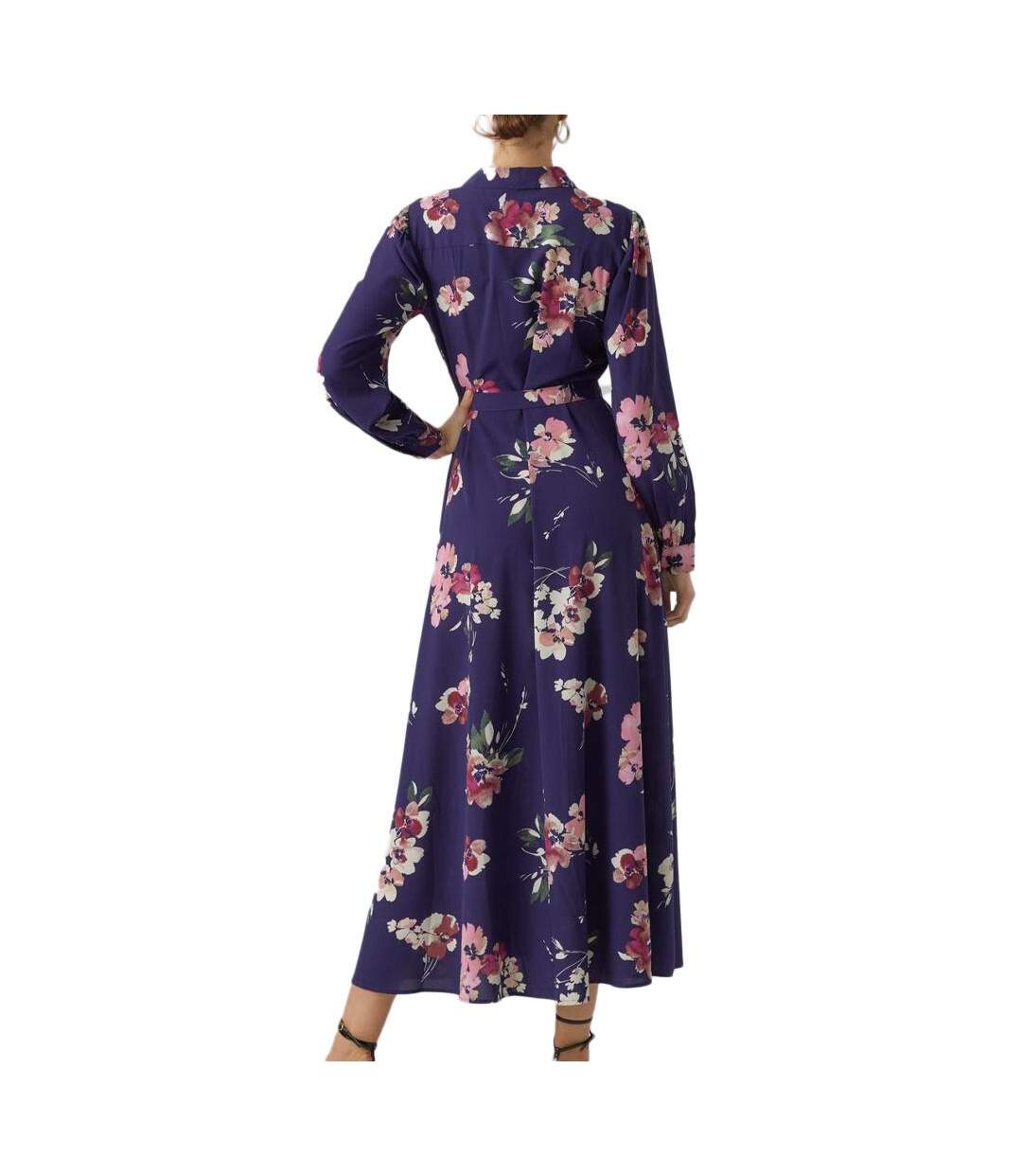 Robe marine à moifs femme vero moda shilah naja - s-2