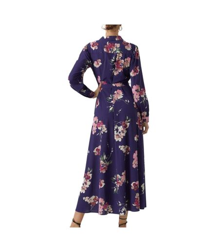 Robe marine à moifs femme vero moda shilah naja - s