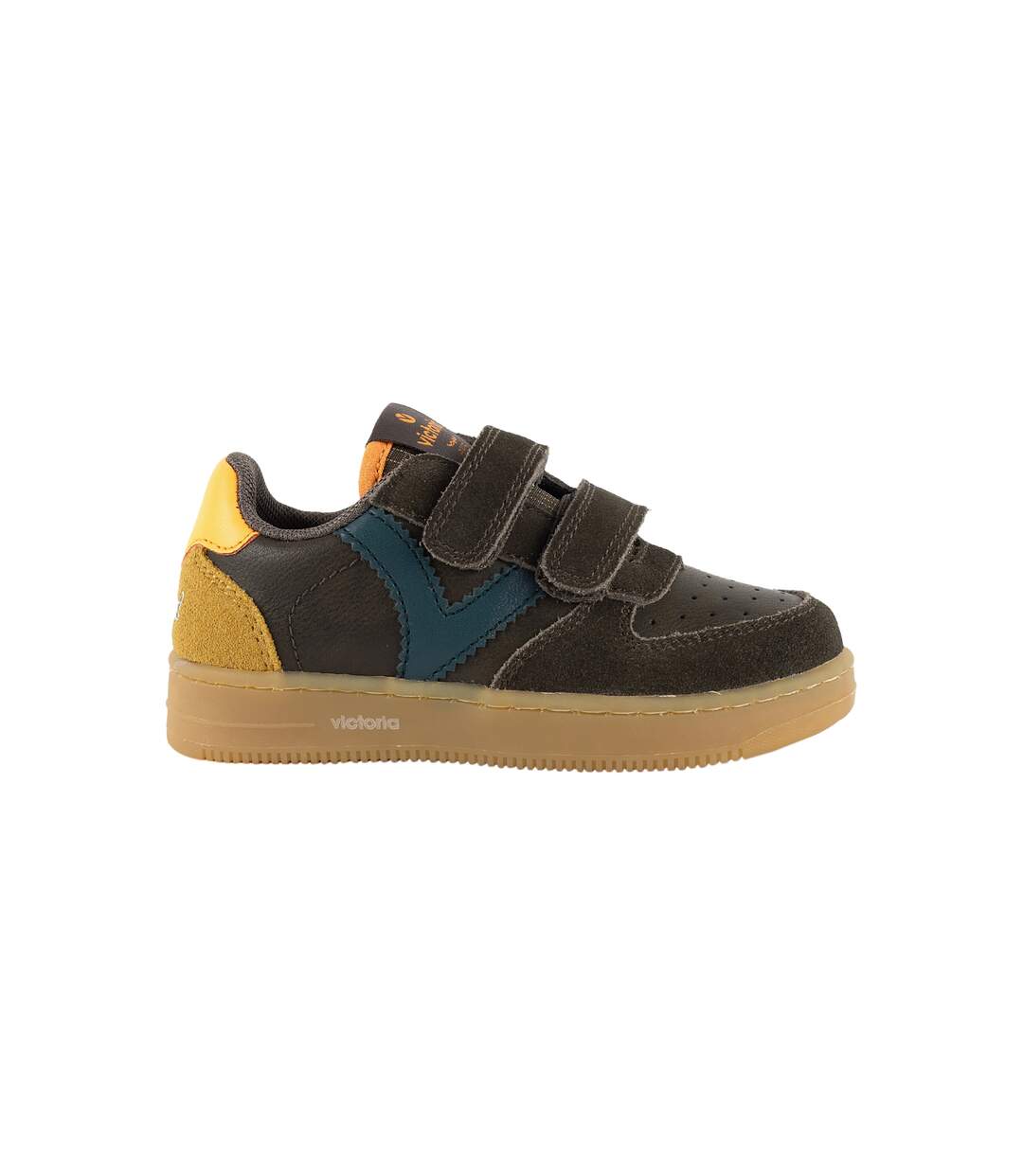 Basket Basse Enfant Cuir Victoria Time-2
