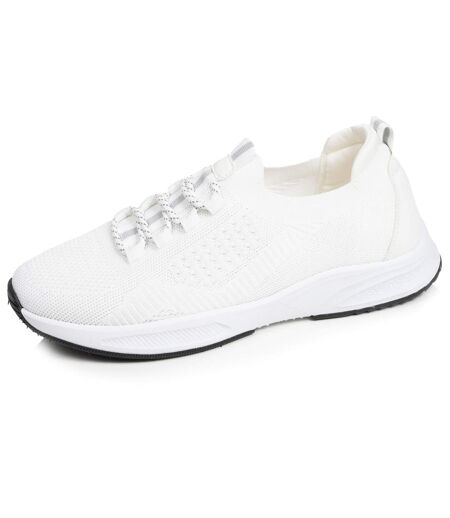 Isotoner Baskets homme slip on avec lacets, semelle mémoire de forme