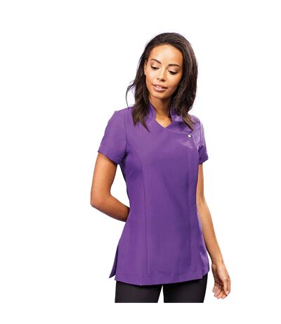 Pack Of 2  Ladies/womens *blossom* Tunic / Health Beauty & Spa / Workwear  Purple Premier