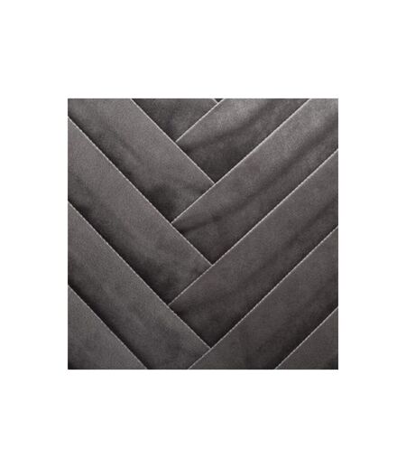 Coussin Déhoussable Velours Tressé 40x40cm Gris
