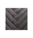 Coussin Déhoussable Velours Tressé 40x40cm Gris-3