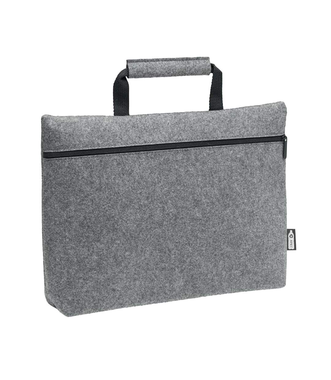 Tapla rpet felt laptop bag 28cm x 38cm x 6.5cm grey MidOcean-1