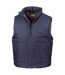 Result Fleece Lined Bodywarmer Water Repellent Windproof Jacket (Navy Blue) - UTBC926