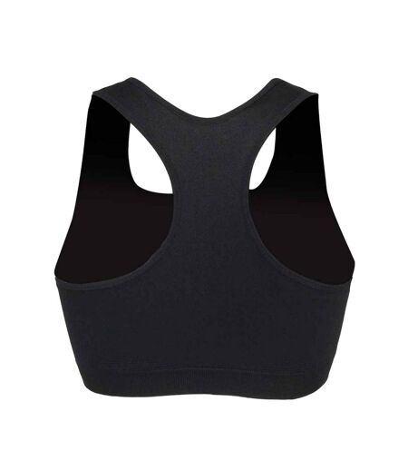 Skinni Fit Womens/Ladies Workout Crop Top (Black) - UTPC6386