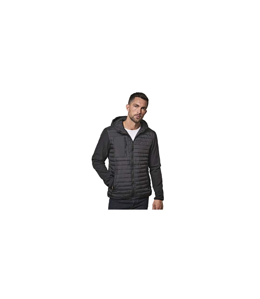 Mens Crossover Jacket Black Tee Jays-1