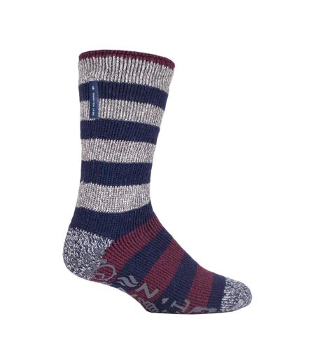 Chaussettes Homme Antidérapantes Thermique Rayures