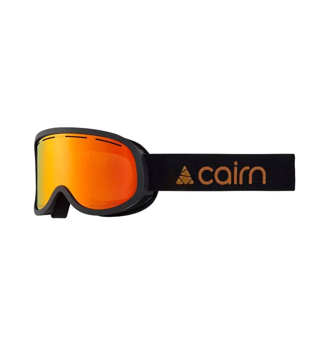 Masque de ski noir/orange mixte cairn maestro clx3-1