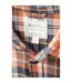 Mens trace flannel long-sleeved shirt orange Mountain Warehouse