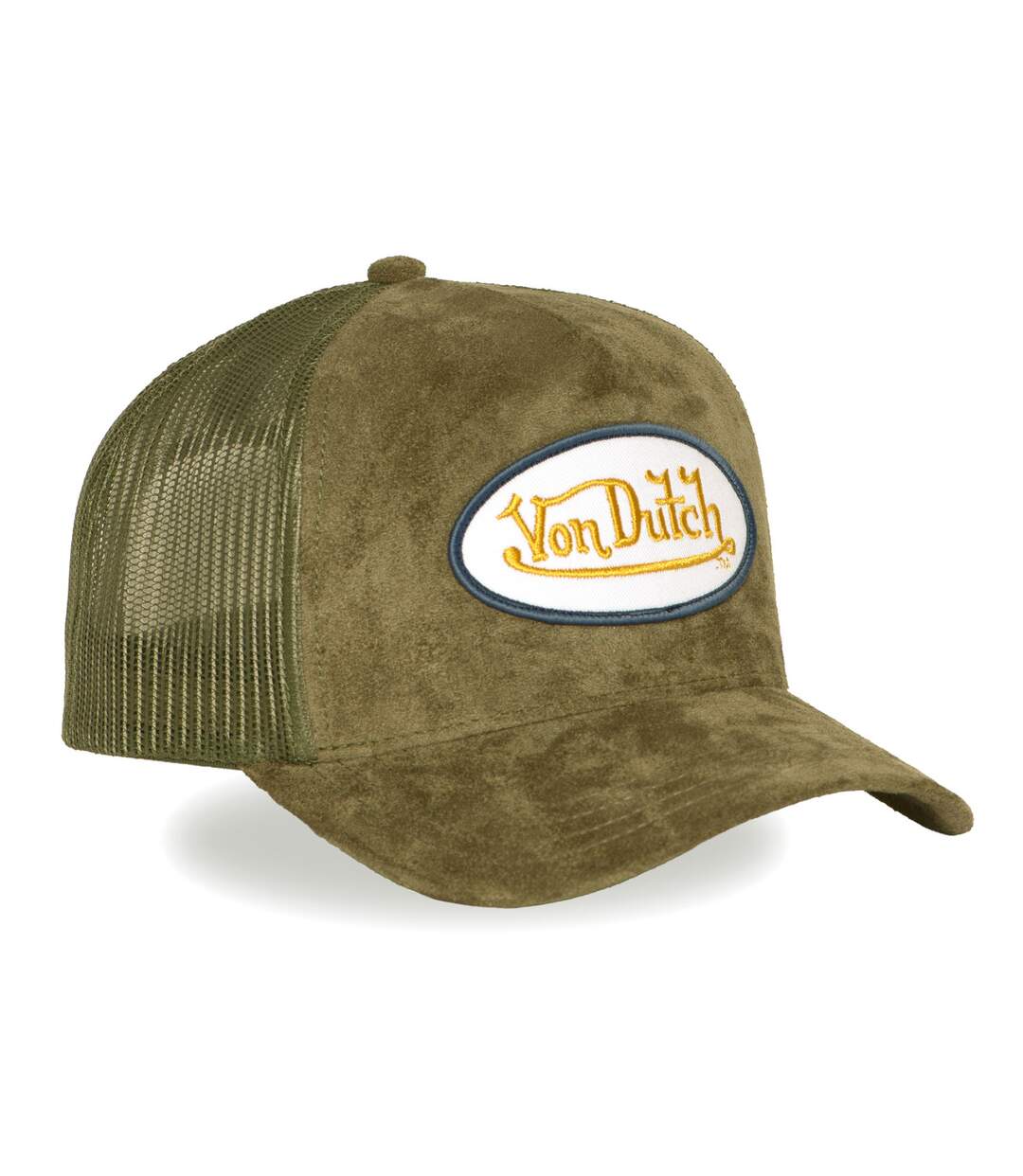 Casquette trucker filet en suédine avec patch Fur Dusty Vondutch-4