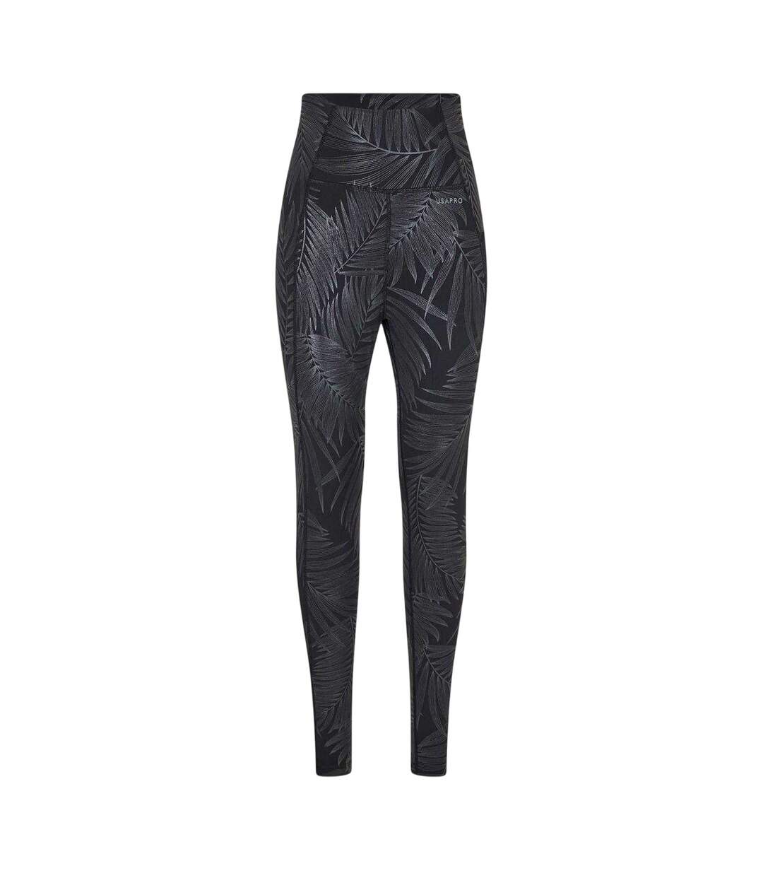 Legging Motif/style Brillant Core Femme Noir USA Pro-2