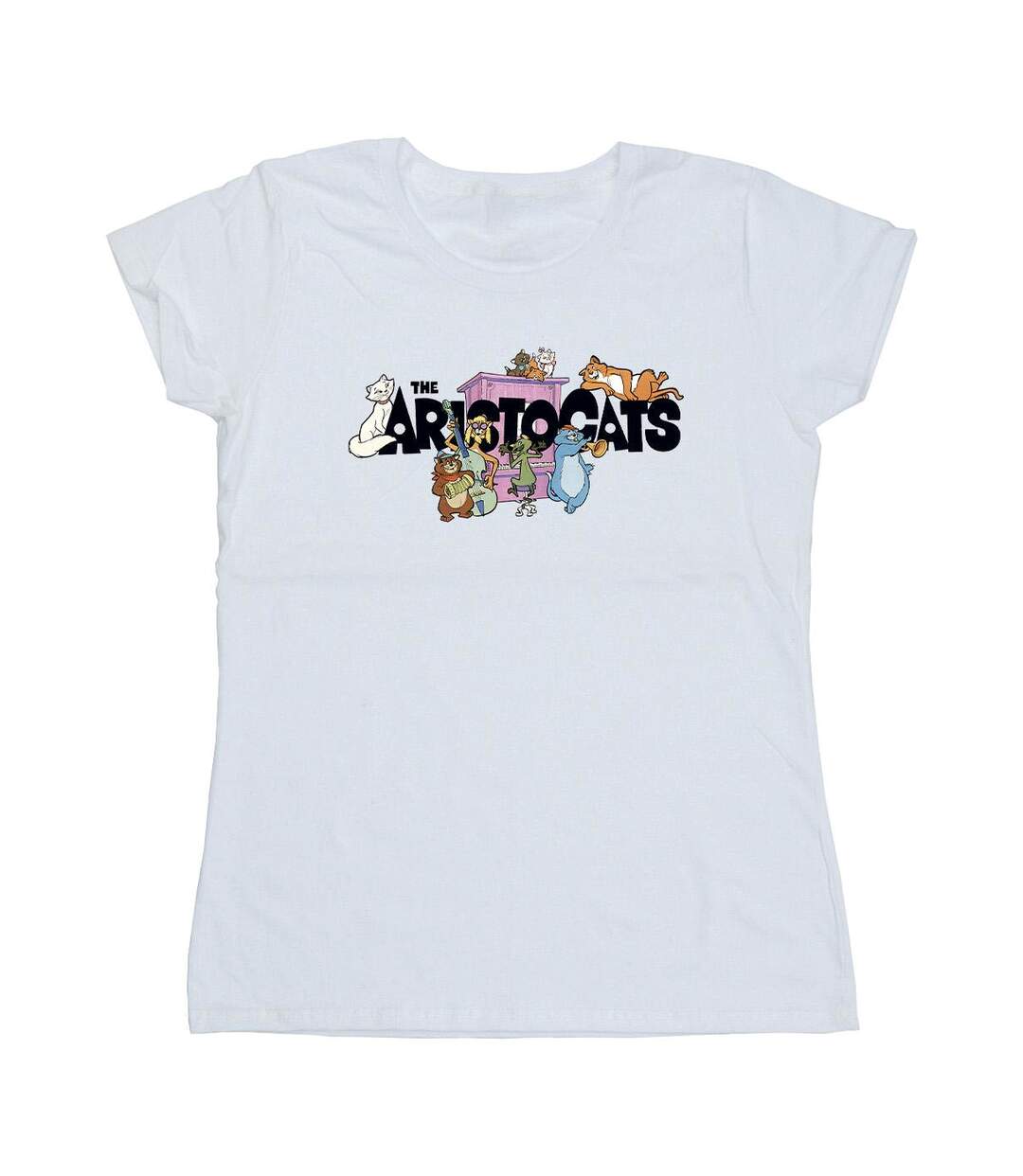Disney - T-shirt ARISTOCATS LOGO - Femme (Blanc) - UTBI16321-1