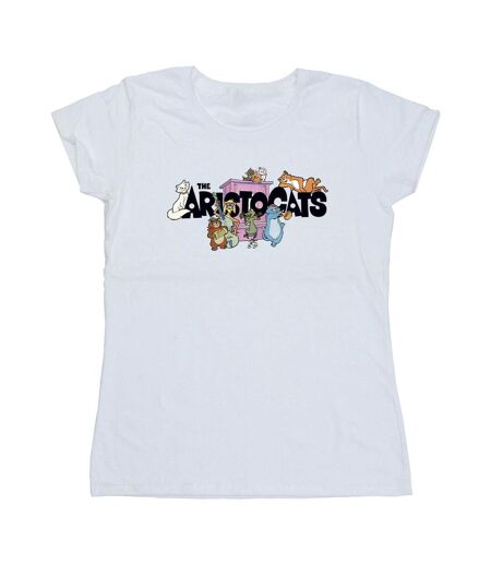 Disney - T-shirt ARISTOCATS LOGO - Femme (Blanc) - UTBI16321