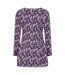Tunique Motif/style Orge Femme Violet Lazy Jacks-2