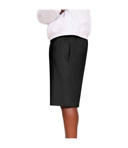Casual Classics Mens Blended Core Ringspun Cotton Tall Oversized Shorts (Black)