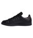 Mens Stan Smith Leather Flat Trainers Black Adidas-2