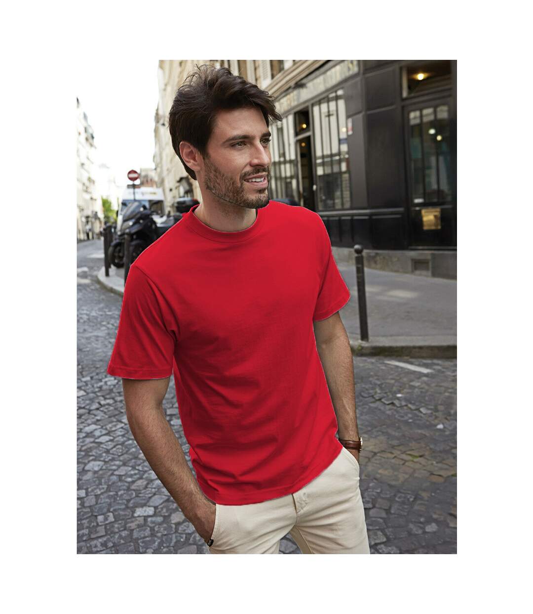 Tee Jays Mens Short Sleeve T-Shirt (Red) - UTBC3325