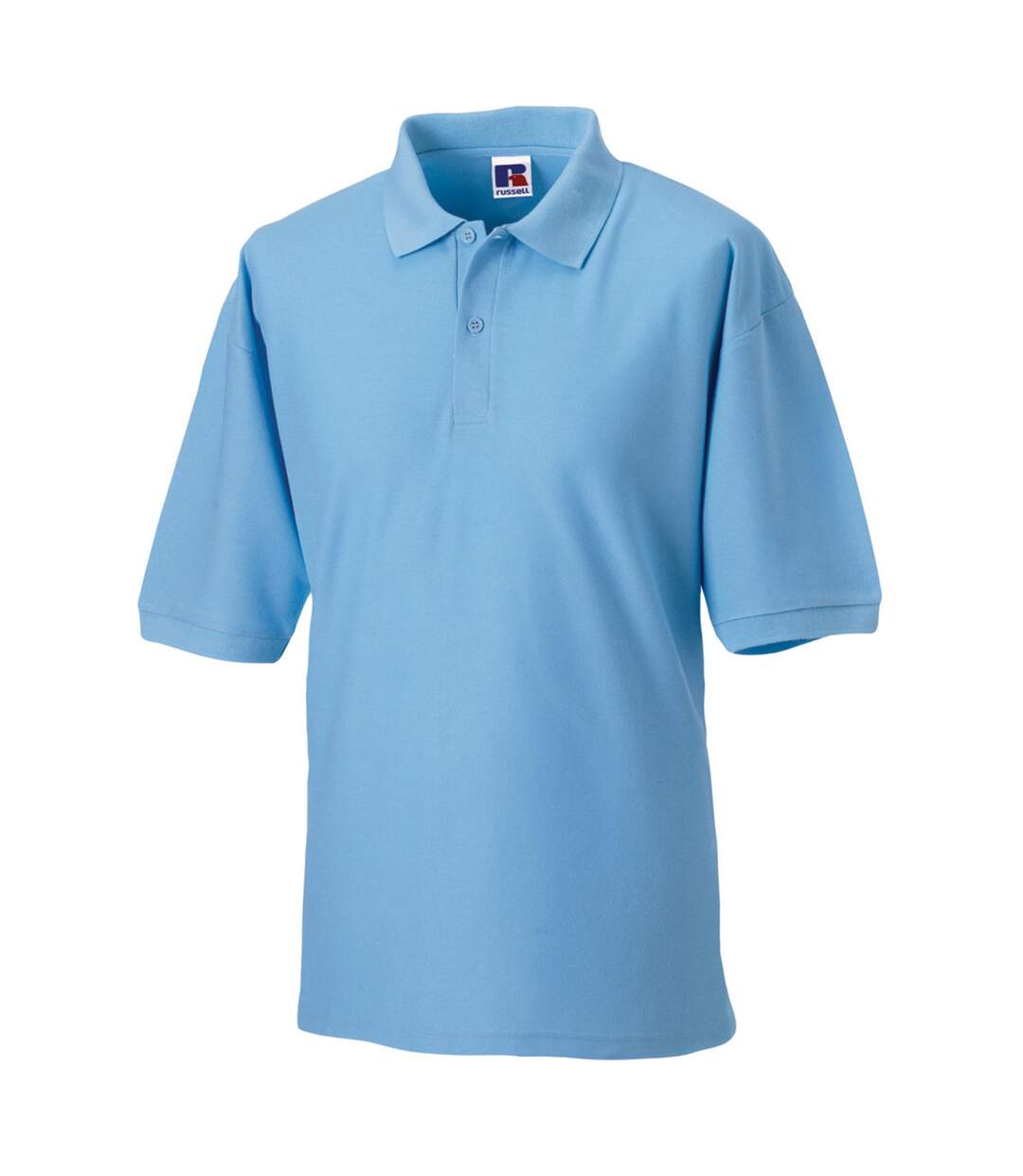 Polo À Manches Courtes Homme Bleu Ciel Russell-3