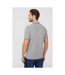 Mens Pique Tipped Polo Shirt Grey Maine-2
