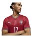 Mens Rafael Leao 2026 Portugal Home Shirt Red Puma-4