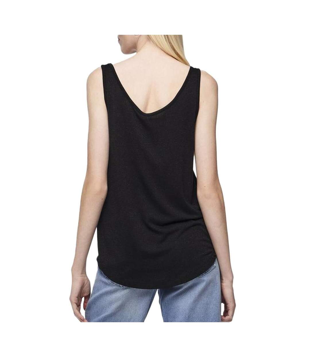 Débardeur noir femme pieces billo-2