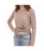 T-shirt Taupe manches longues Femme Vila Juda - L