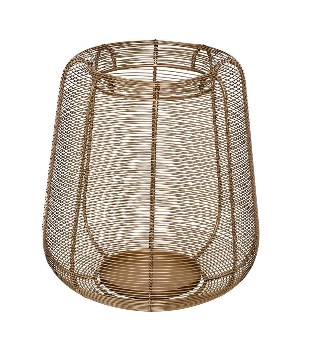 Lanterne Design en Métal Soli 29cm Doré-1