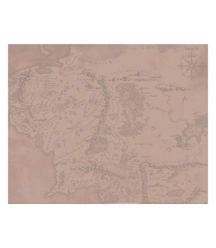 The Lord Of The Rings - Imprimé MIDDLE EARTH (Rose) (50 cm x 40 cm) - UTPM6677