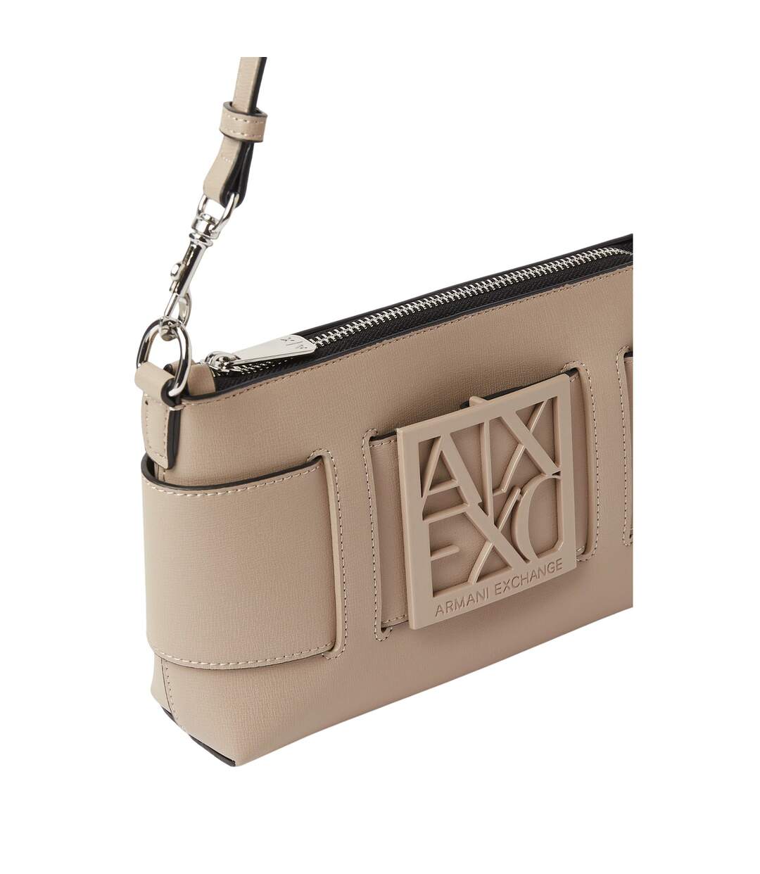 Sac Bandoulière Motif/style Logo Métallique Susy Femme 6 Cm X 21 Cm X 13,5 Cm Beige Armani Exchange-4