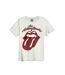 T-shirt vintage tongue adulte blanc Amplified