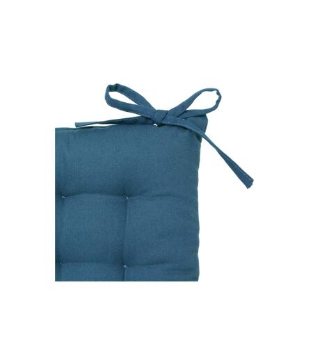 Galette de Chaise Loria 38x38cm Bleu Canard