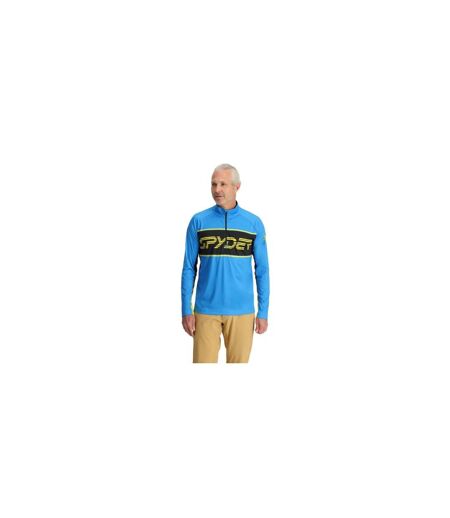 Mens Mock Neck Regular Sweatshirt Acid Yellow Spyder