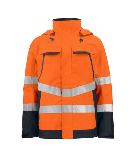 Mens Functional Reflective Tape Jacket Orange Black Projob
