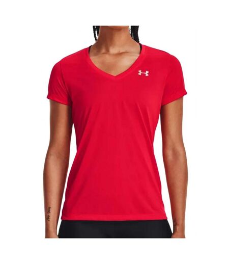 T-shirt Rouge Femme Under Armour Solid - L