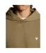 Mens Diagonal Weave Hoodie Green Lyle & Scott-4