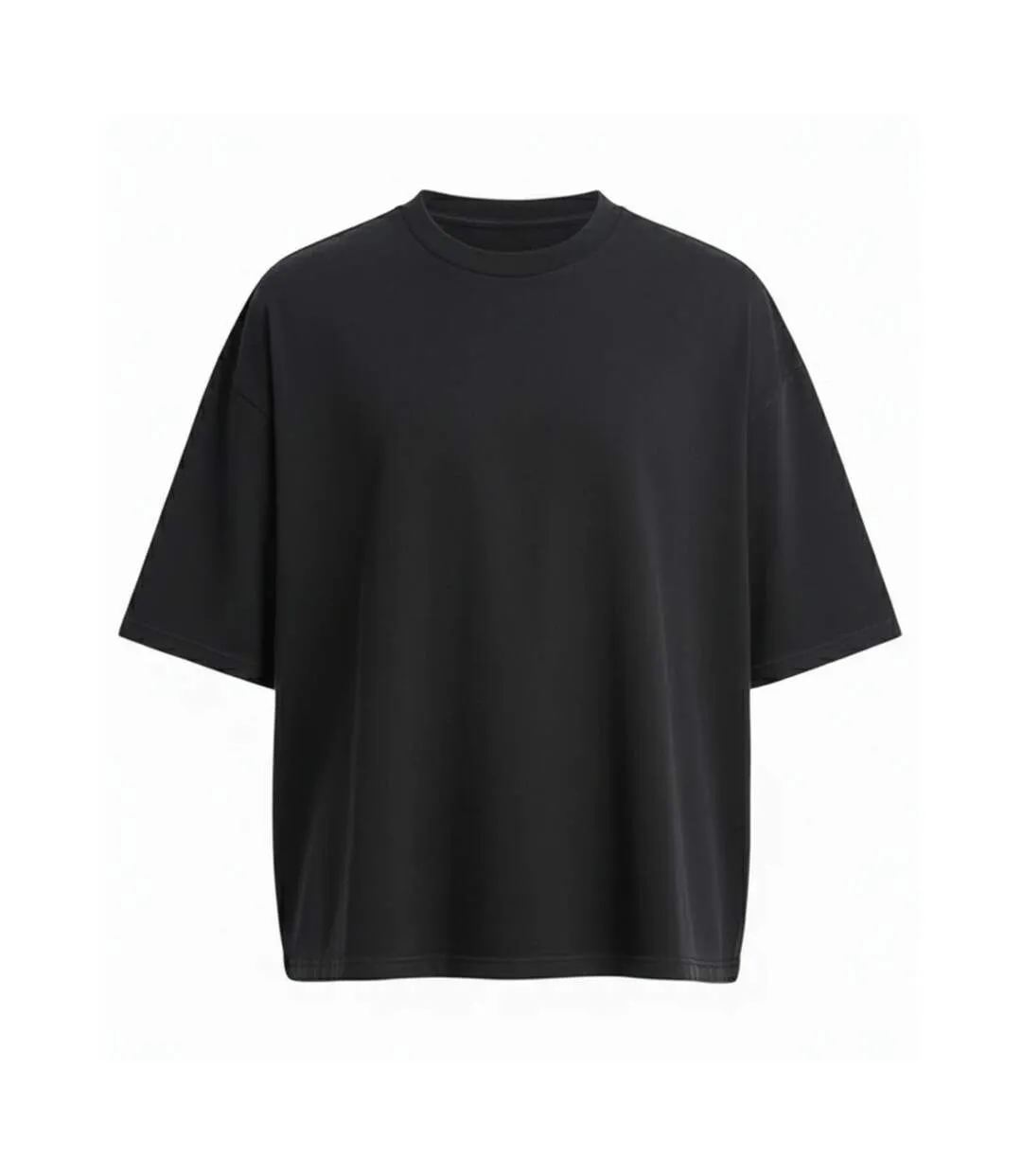 T-shirt Motif/style Rectangulaire Homme Noir Sombre Awdis-1