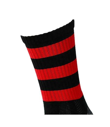 Chaussettes de football pro adulte noir / rouge Precision