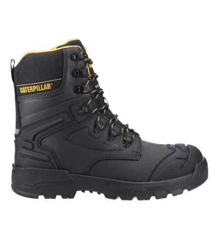 Mens Striver Safety Boots Black Yellow Caterpillar
